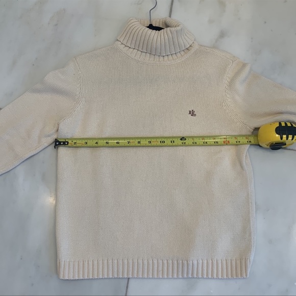 Lauren by Ralph Lauren cream turtleneck sweater - Picture 5 of 6